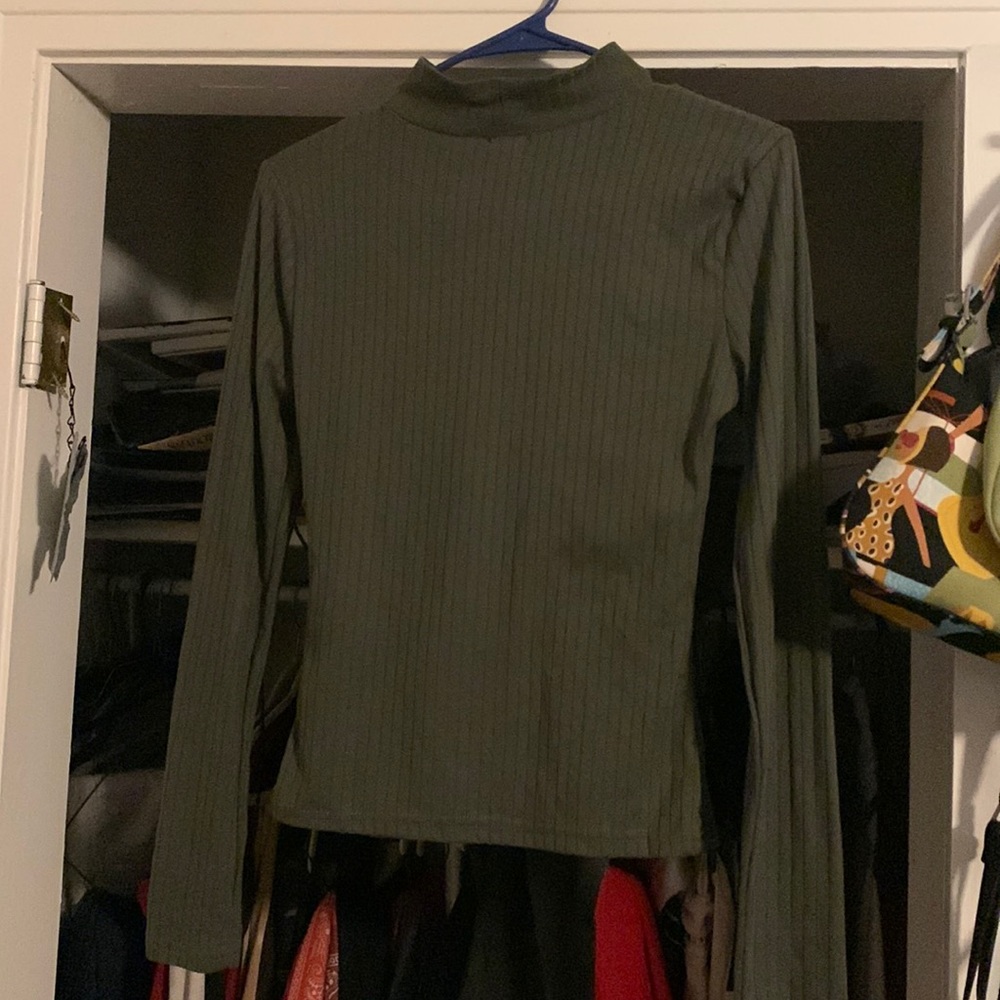 Camouflage Green Mid-Turtle Neck